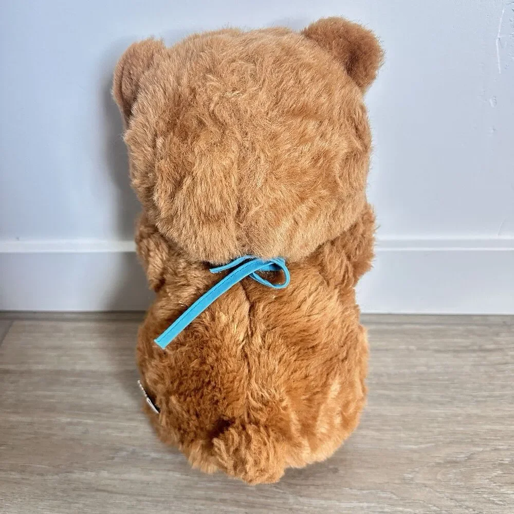 Vintage Little Beggar Bear Bib 1984 Applause Plush Stuffed Animal 12